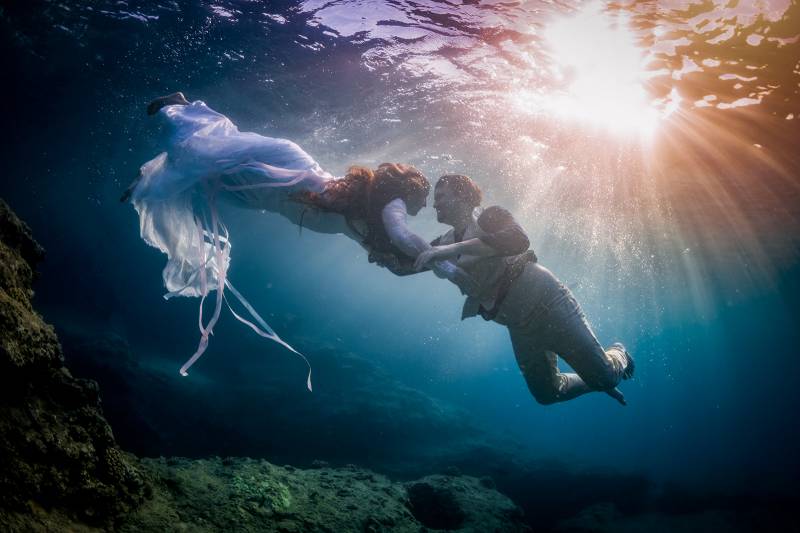 Trash The Dress Underwater Session