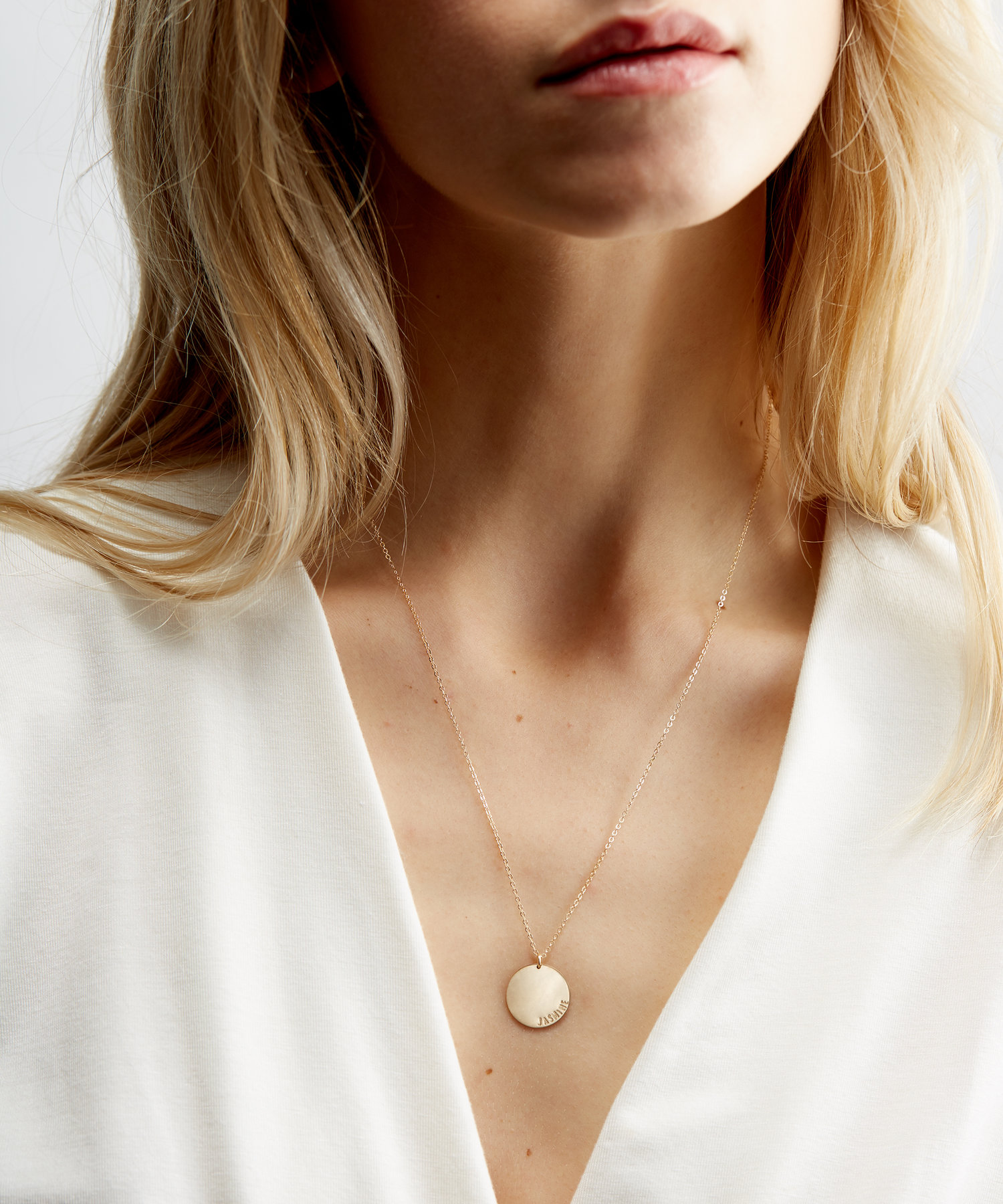 timeless  gold stamped necklaces from GLDN