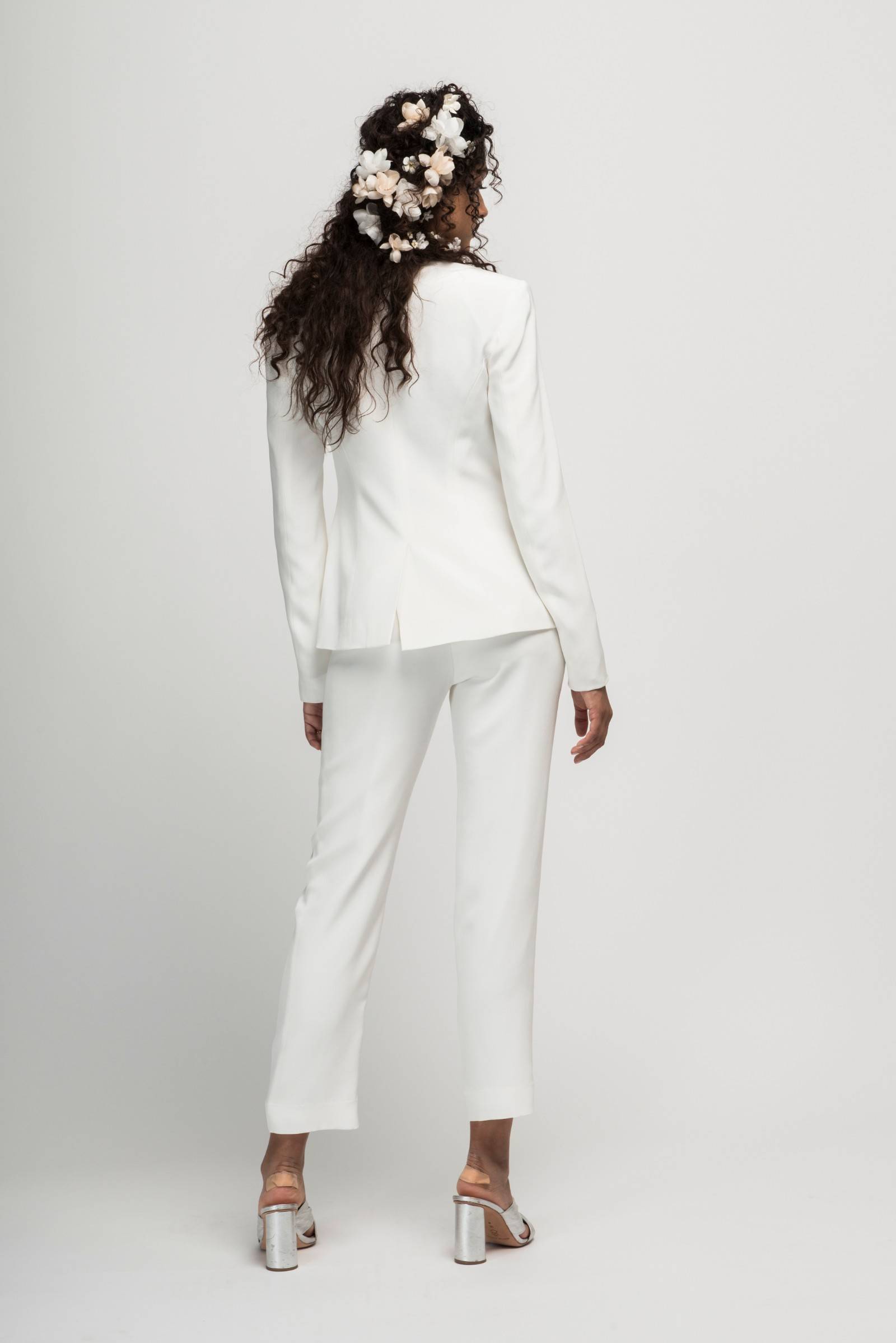 modern bridal suit by Alexandra Grecco