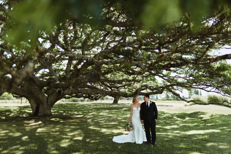 Golden Country Wedding At The Hui No Eau Hawaii Real Wedding