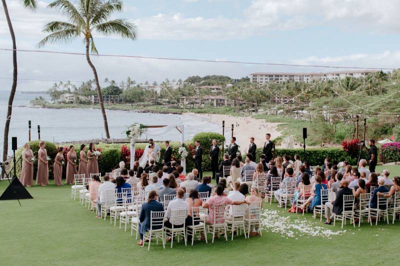 A White Orchid Wedding At The Four Seasons Maui Hawaii Destination Wedding