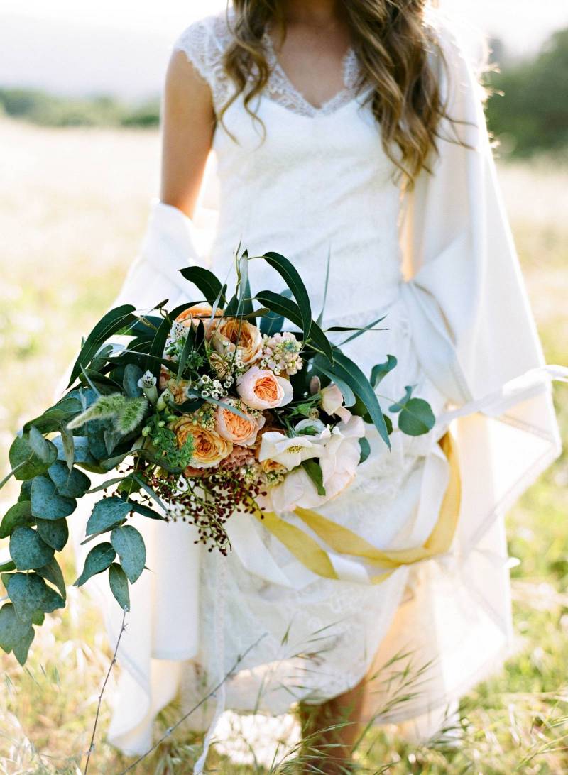 wild bouquet, organic flowers, peonies