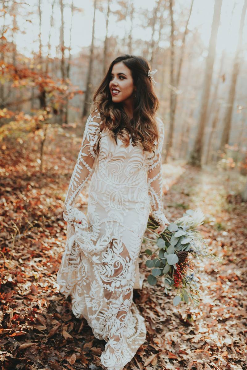 A Woodsy Bridal Styled Shoot with Christen Whitney of The Bachelor by ...