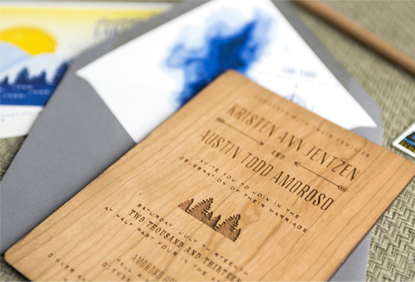 Lake Tahoe Wedding Invitations With Swiss Cottage Designs Lake