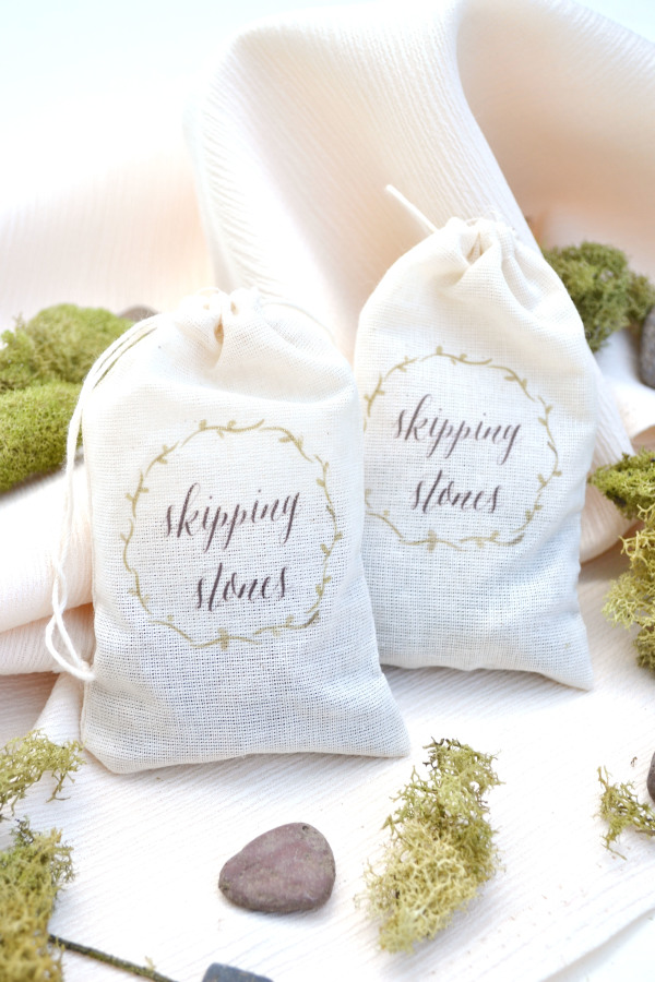 DIY Skipping Stone Favor Bags with Chloe of Boxwood Avenue | Lake Tahoe ...