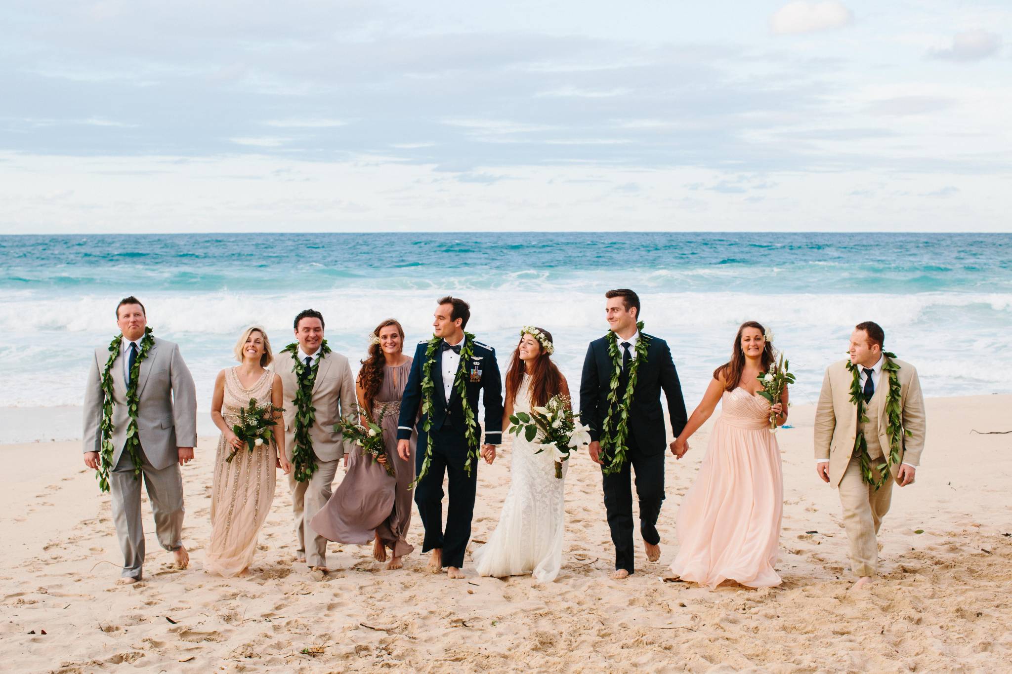 Intimate And Simple Hawaii Beach Wedding Kaneohe Beach Wedding