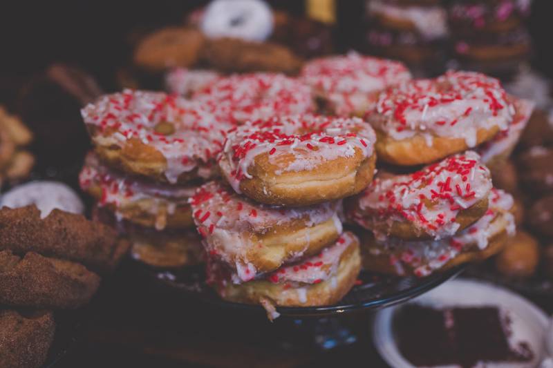 donut bar, donut sation, doughnut bar, doughnut station