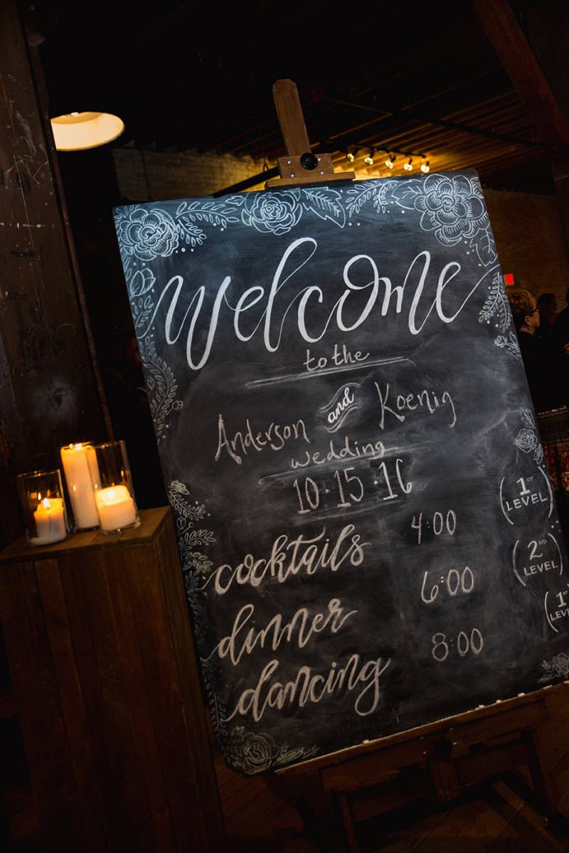 wedding timeline sign, chalkboard sign, welcome sign