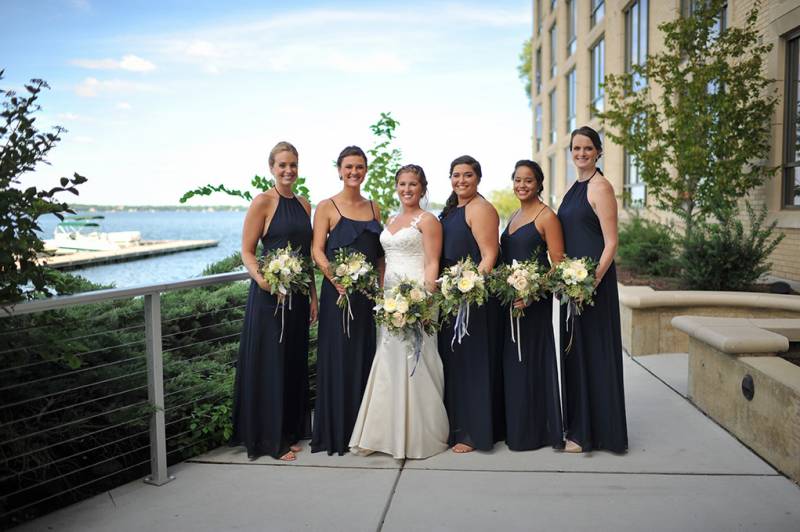 navy blue bridesmaid dresses