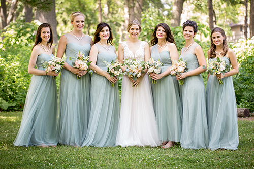 sea glass, sea glass bridesmaid dresses