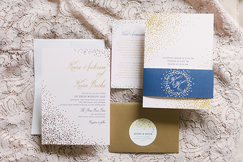 wedding invitations, paper goods, invitation suite, gold invitations