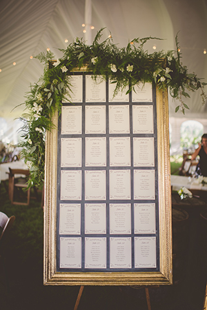 seating chart, table seating, assigned seating chart, seating chart sign, signage, gold signs