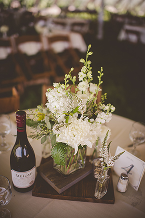 white centerpieces