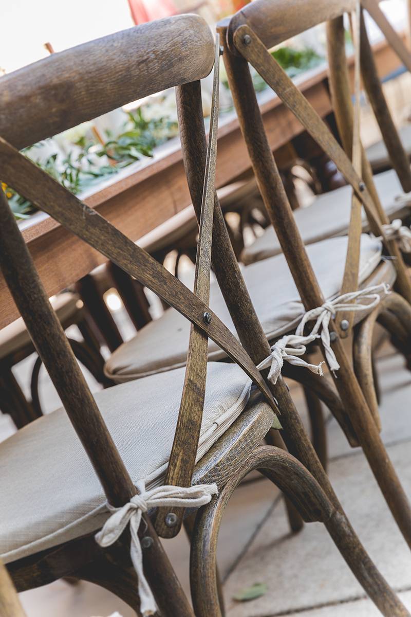 french country chairs, wood wedding decor, harvest table, wood table, natural wedding