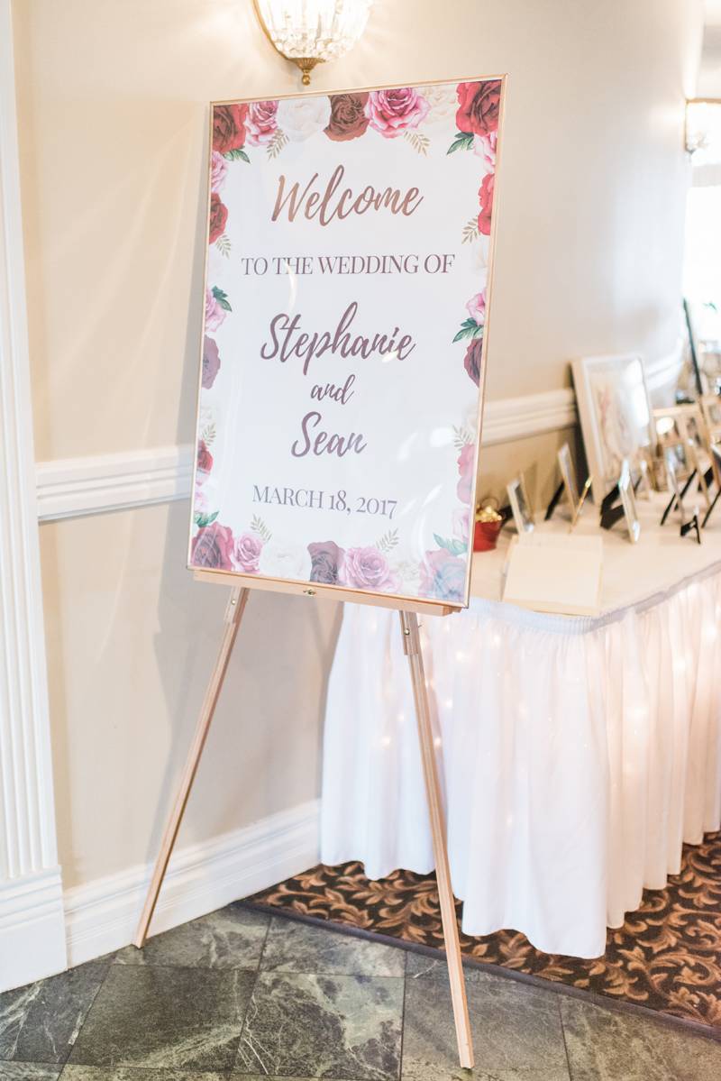 welcome wedding sign, welcome wedding signage, floral sign