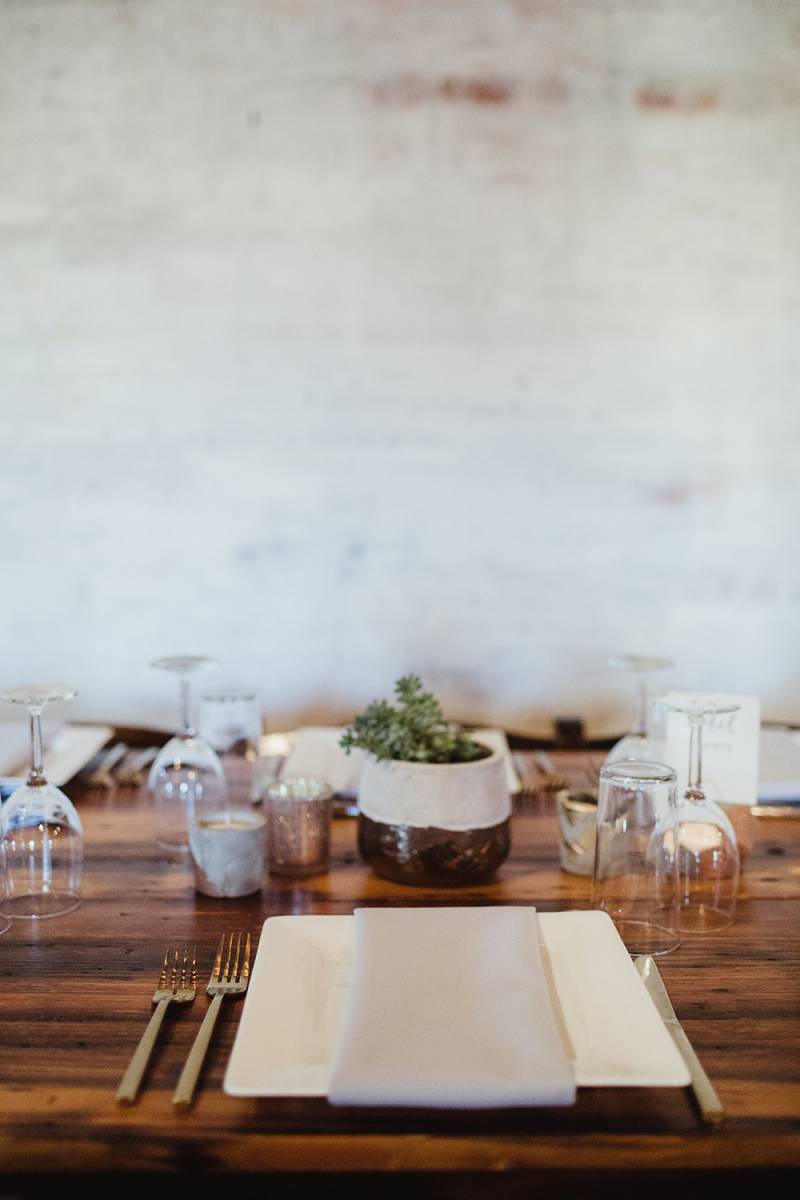 minimal simple organic textural table settings, table setting, wedding reception table decor, marble