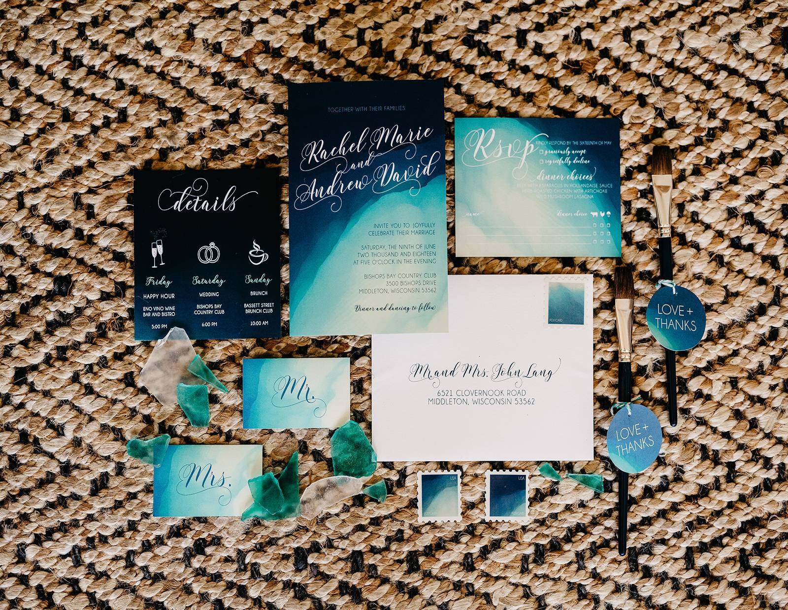 blue navy watercolor wedding invitation invites invitation suite table number custom wedding stamps