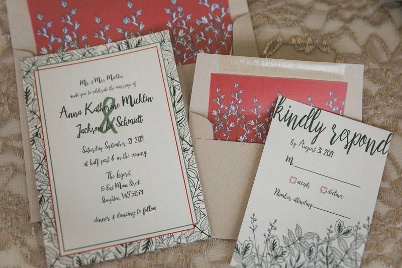 garden floral wedding invitations invites suite