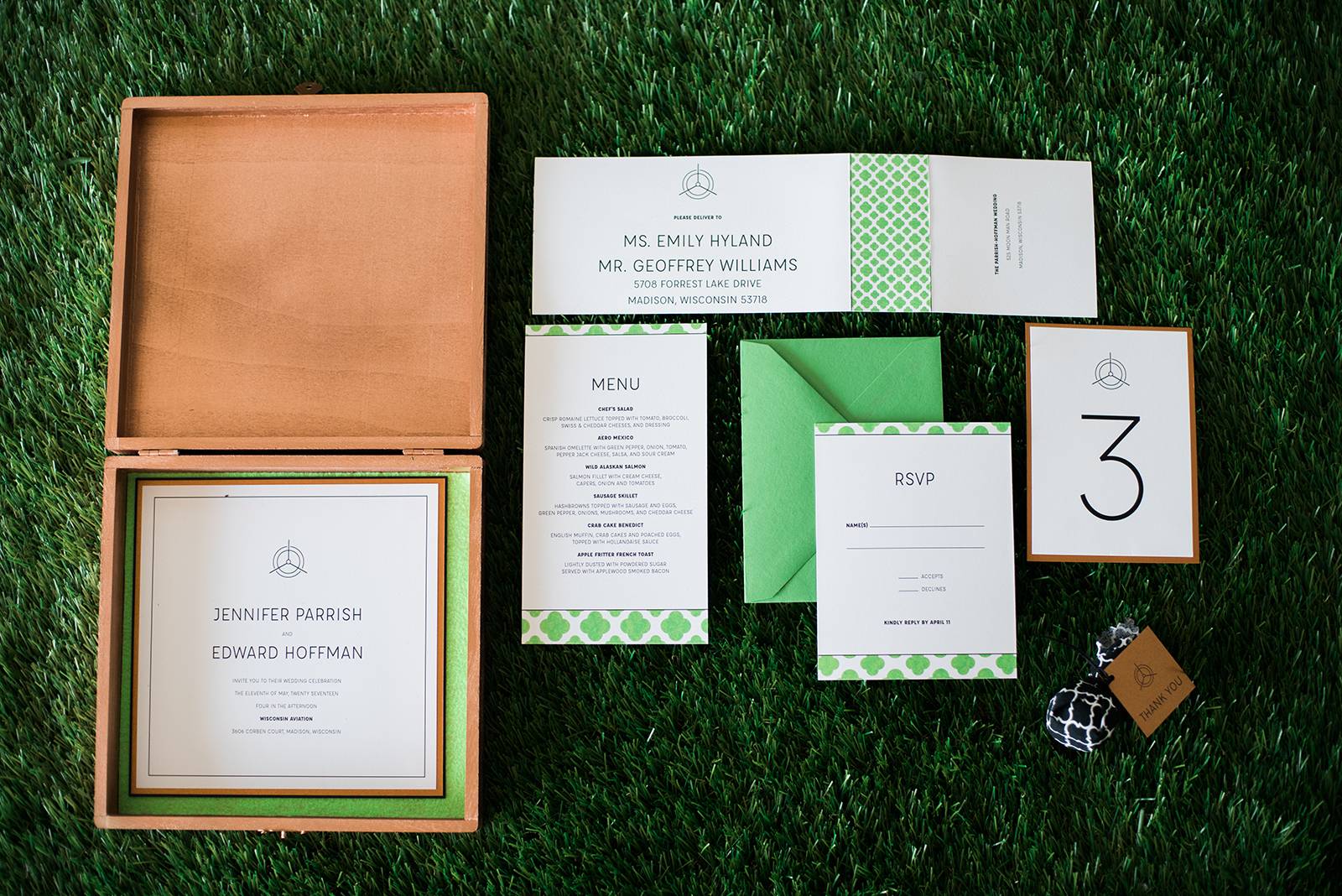 green white wedding invitation, invitations, invite, invites, invitation suite
