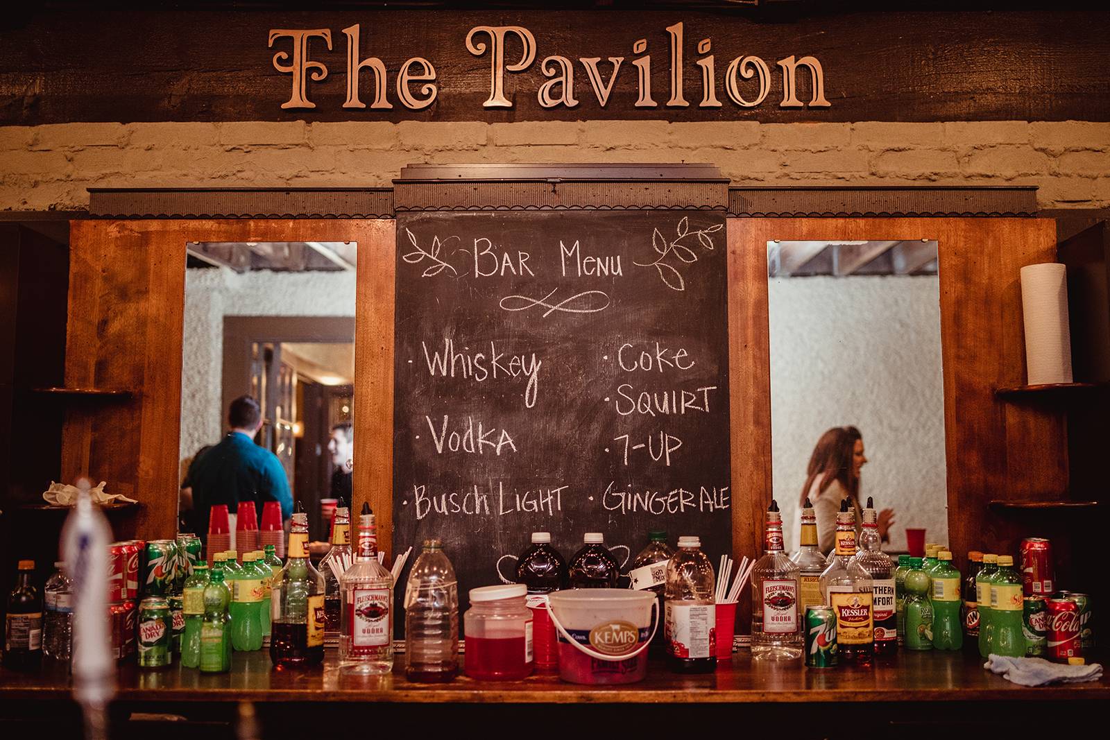 beverage station, wedding bar, bar menu