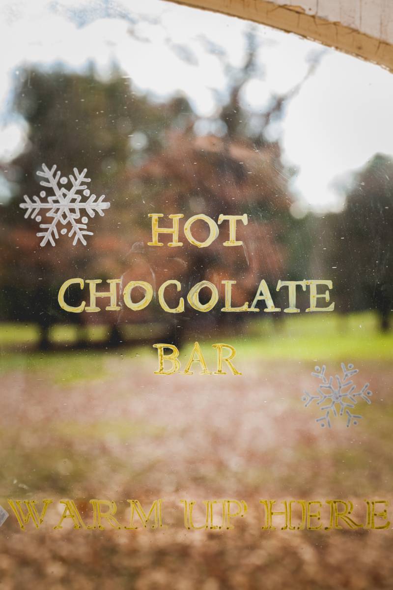 hot chocolate bar station