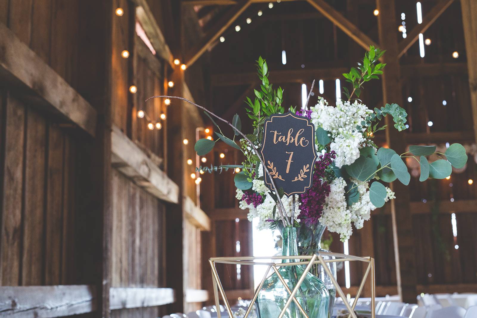 table numbers, floral flower centerpieces , farmers market flowers
