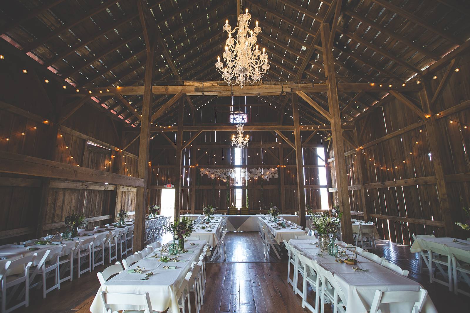 over the vines, barn wedding reception venue