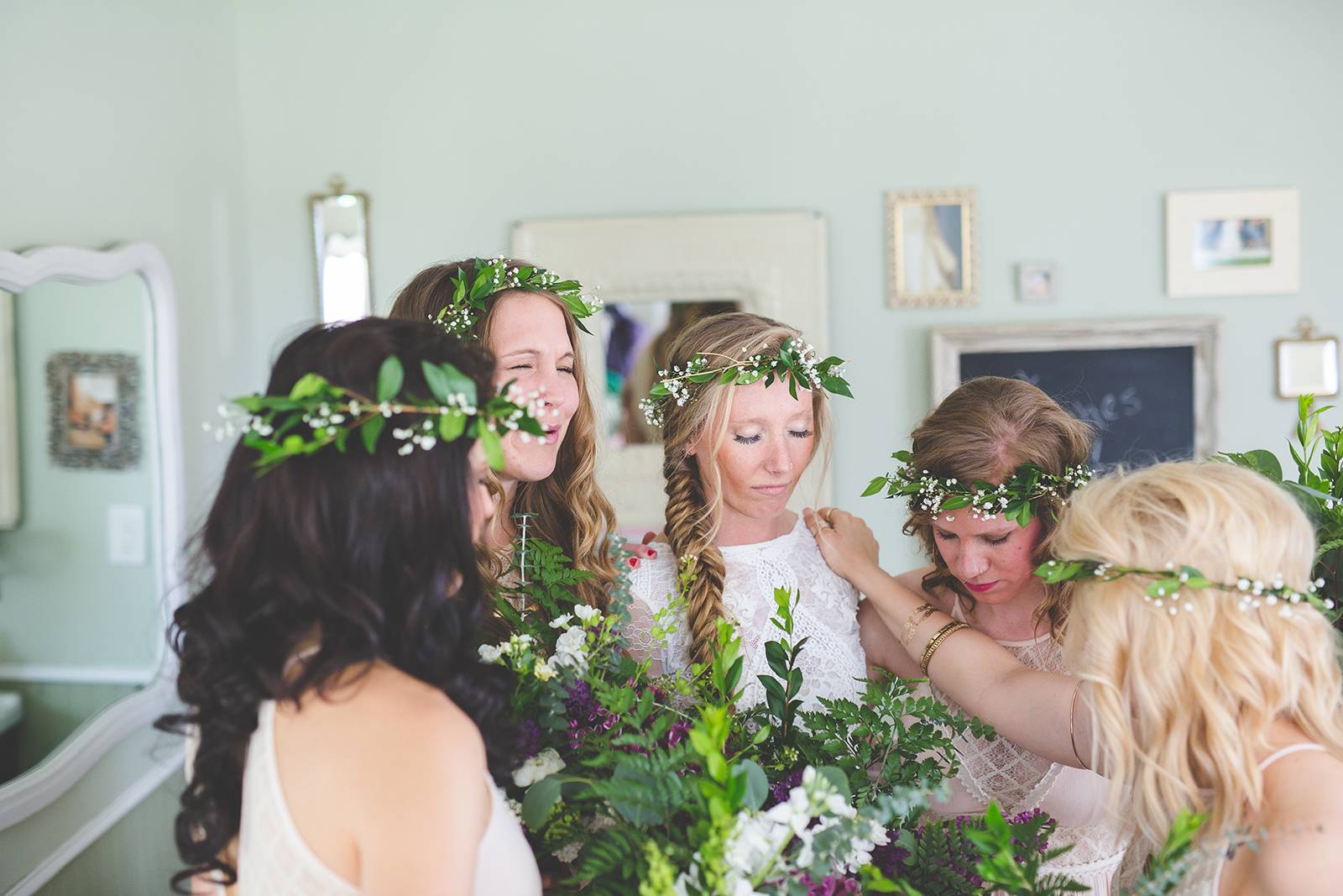 floral crowns, head crowns, greenery crowns, boho wedding