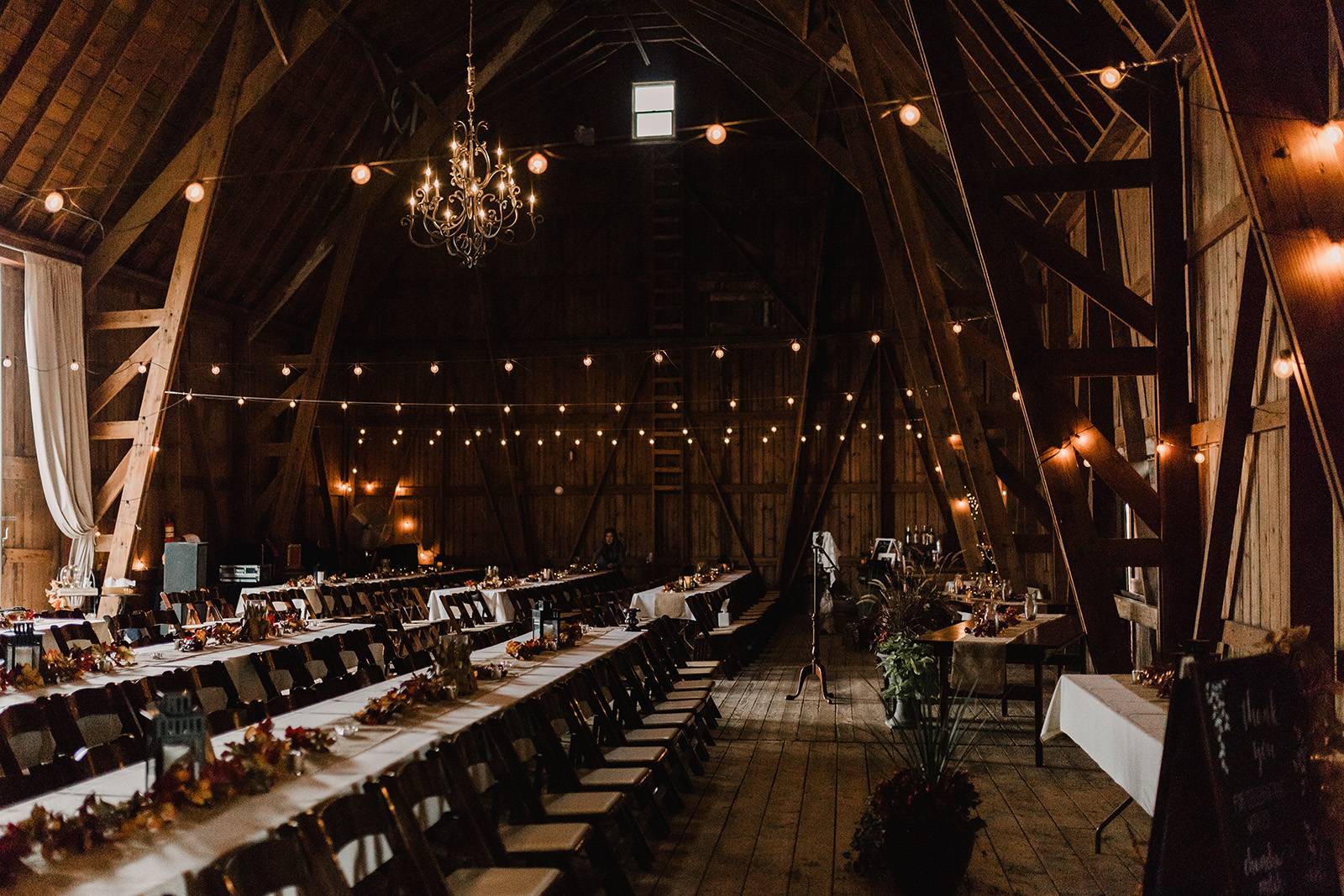 fall wedding barn reception venue