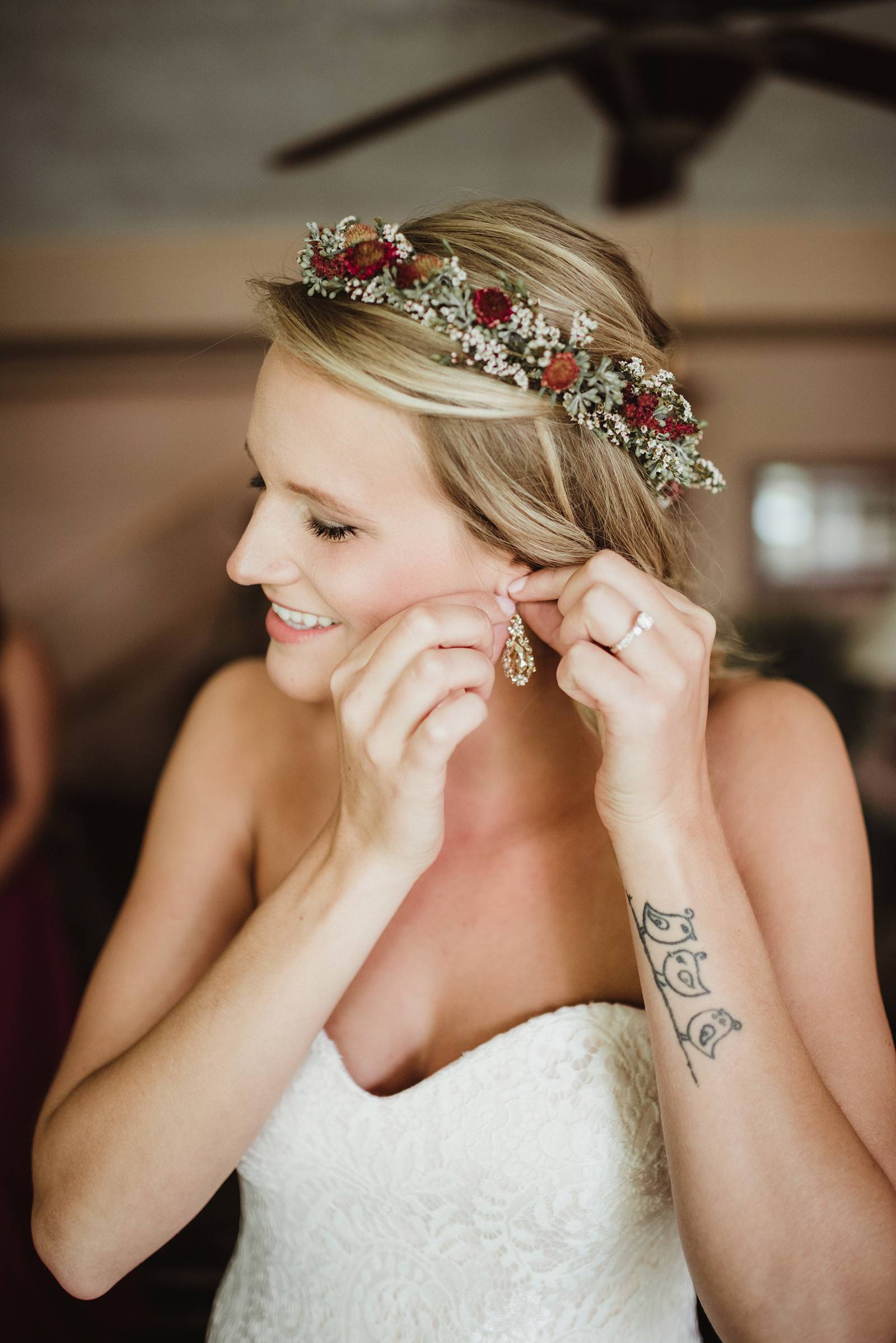 floral flower head crown headpiece