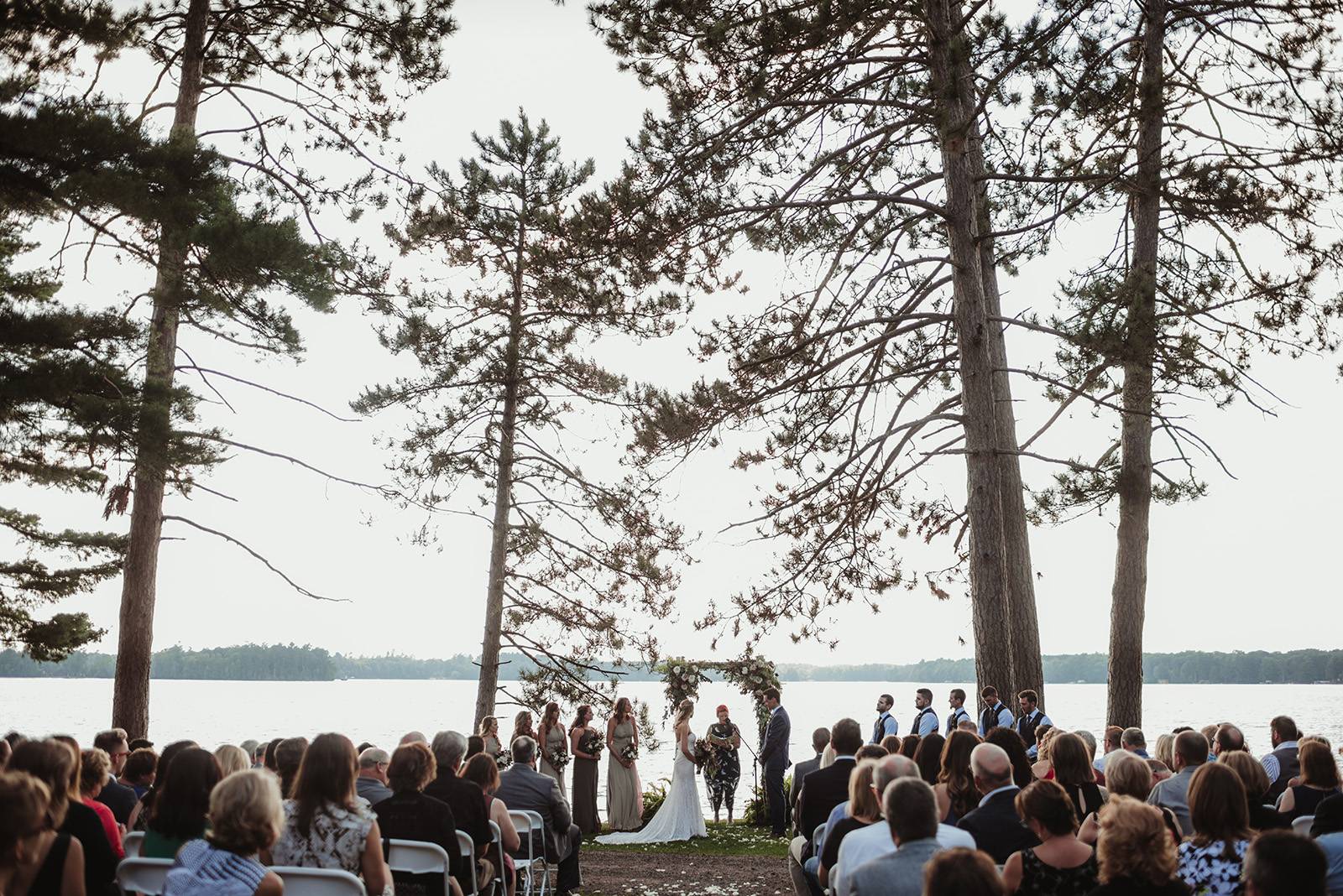 wisconsin northwoods outdoor ceremony