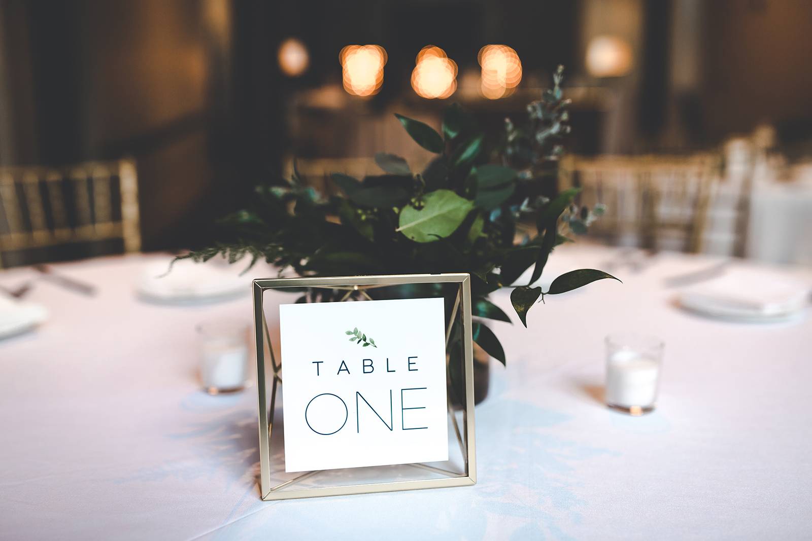 table number sign