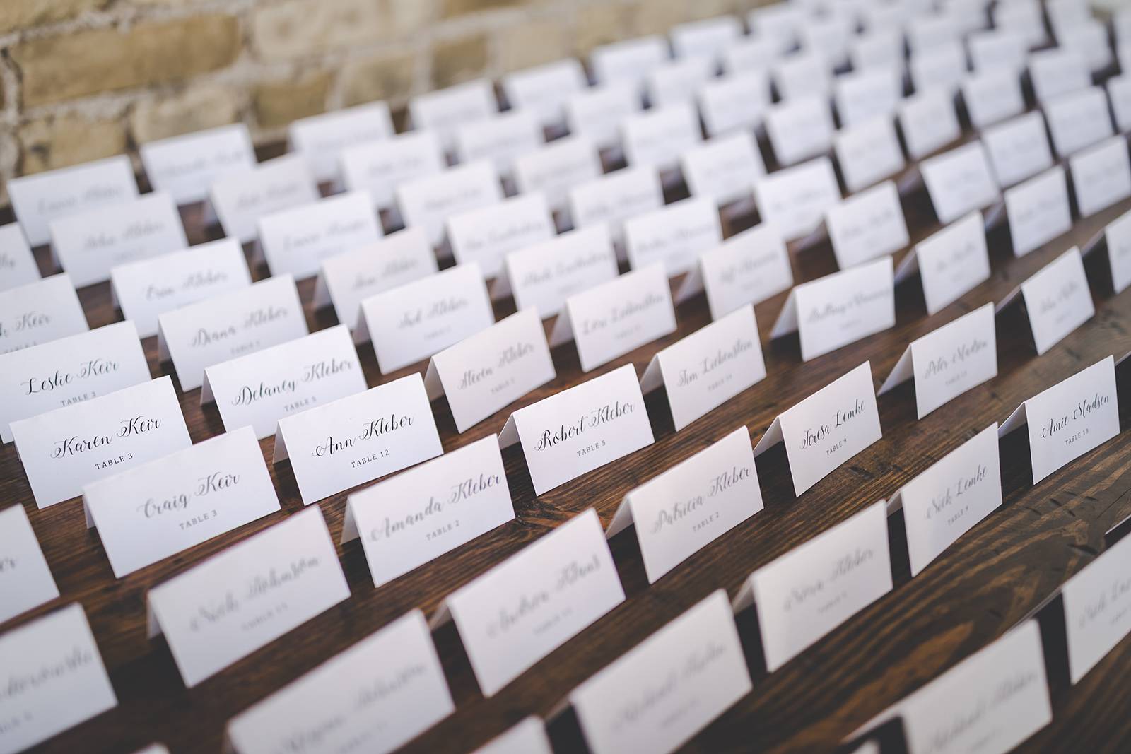 escort cards