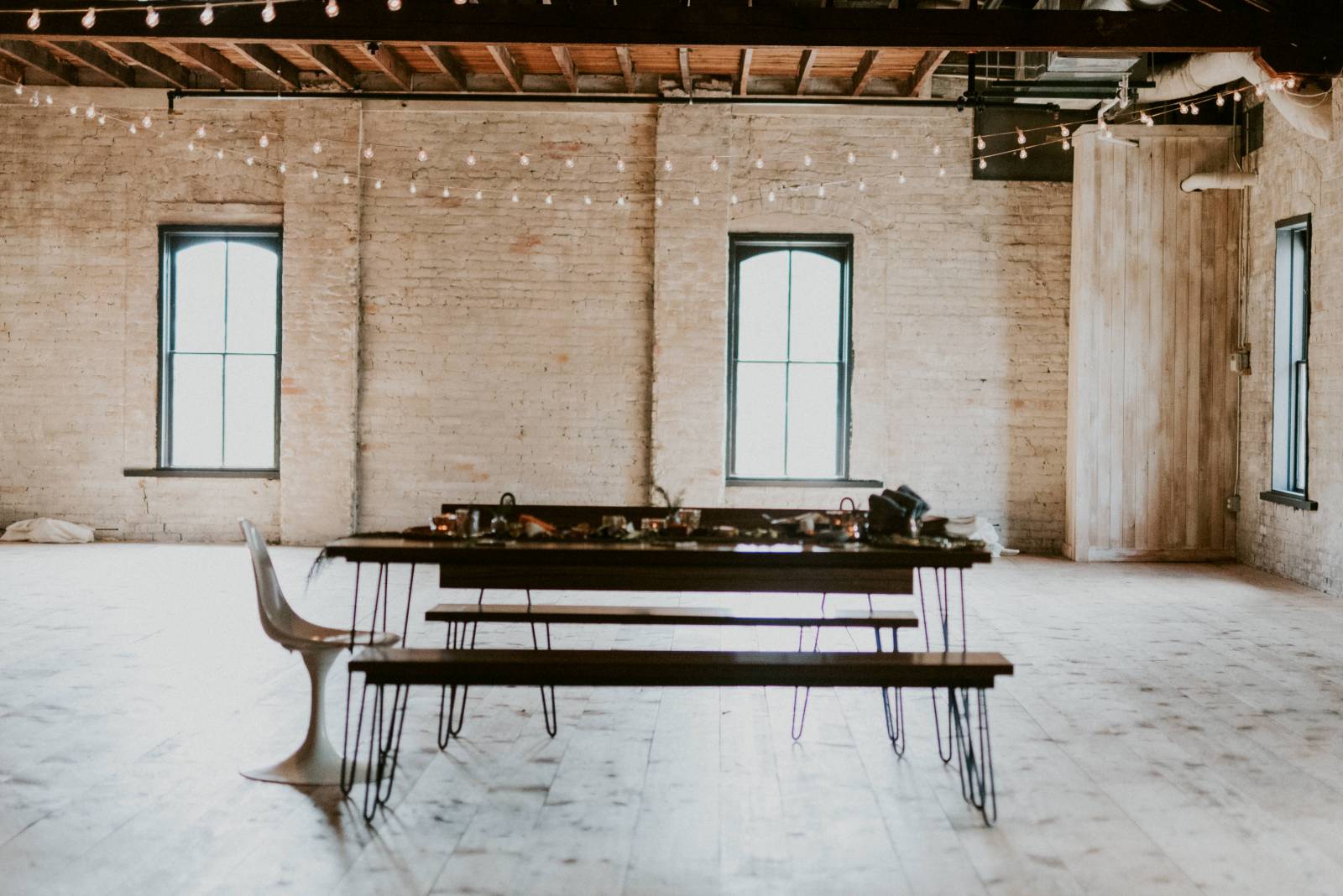 industrial warehouse wedding event holiday party