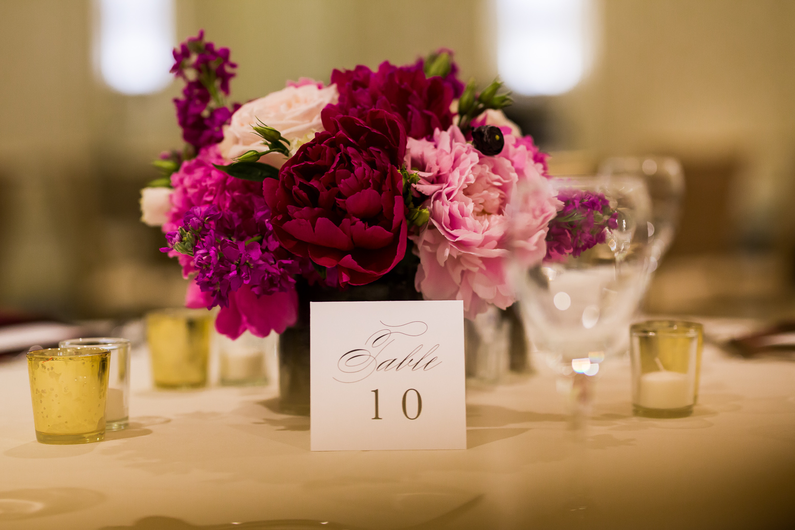 pink marsala burgundy centerpieces table numbers