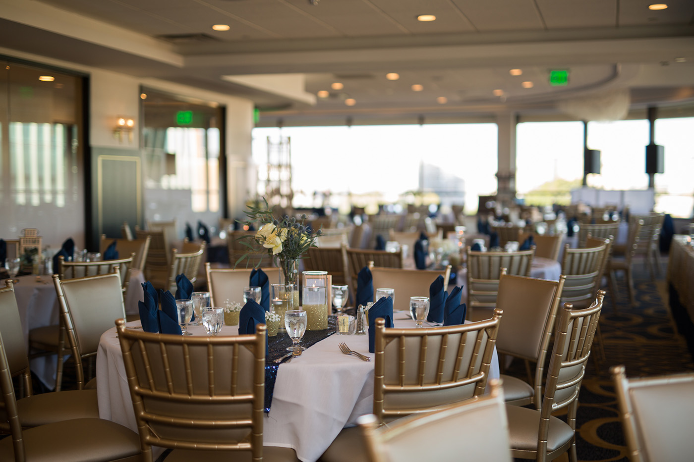 hotel ballroom great gatsby inspired wedding reception