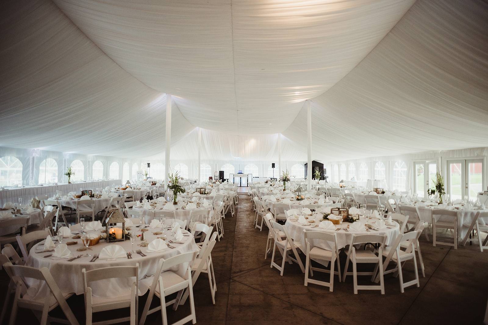 chula vista tented wedding reception