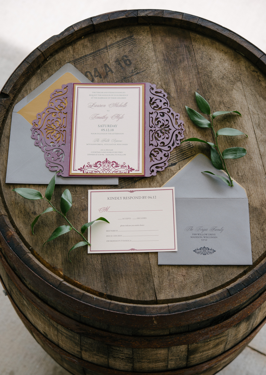 madison wedding invitations