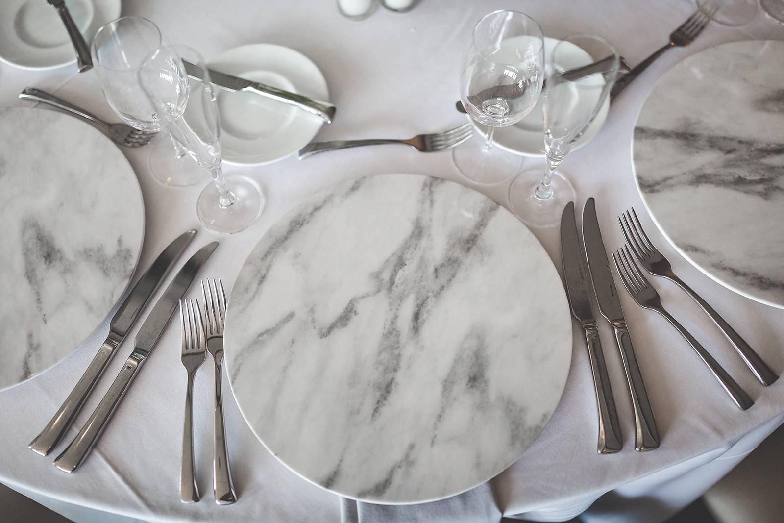 marble wedding chargers event rentals