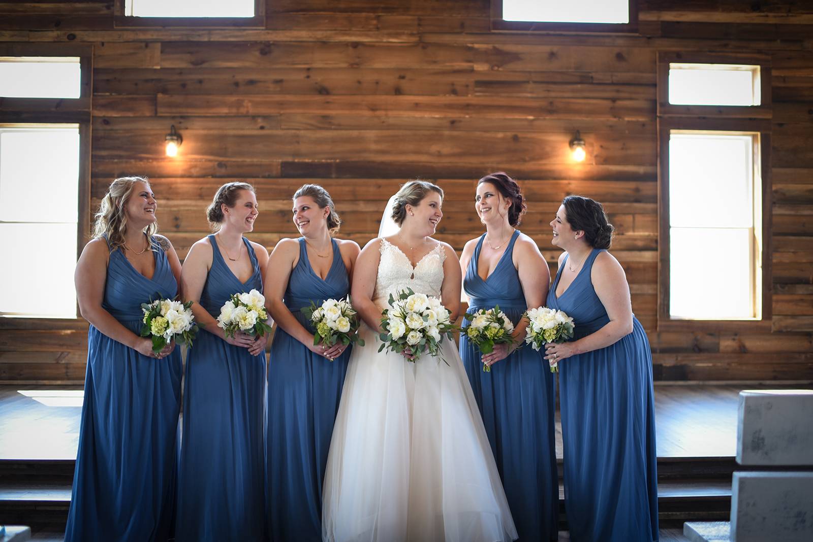 slate blue bridesmaid dresses