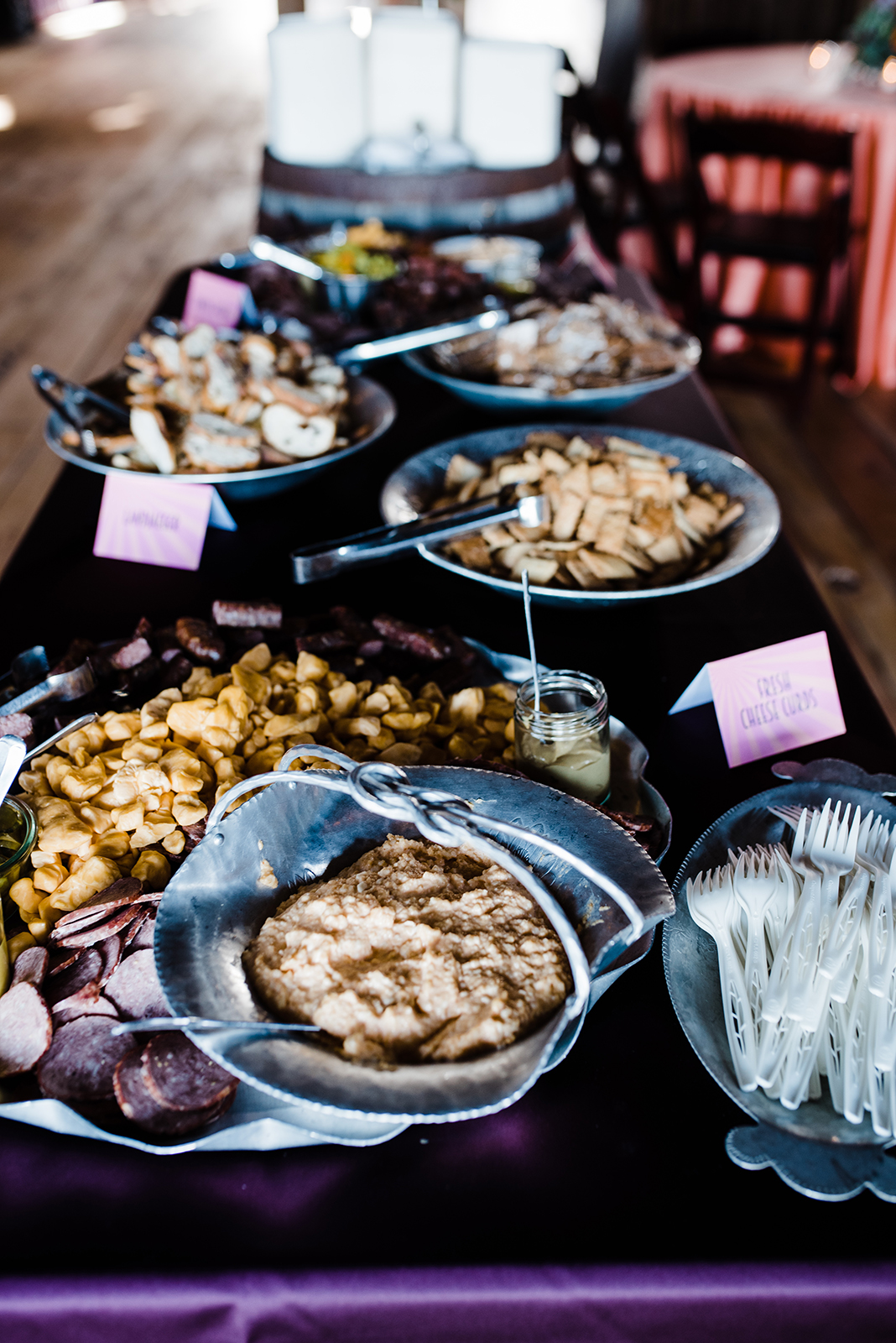 catering food spread table