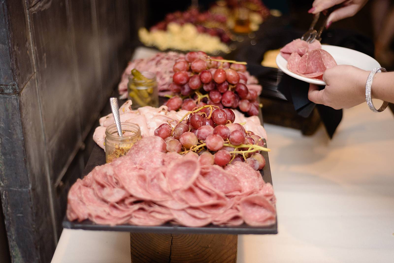 charcuterie station catering food ideas