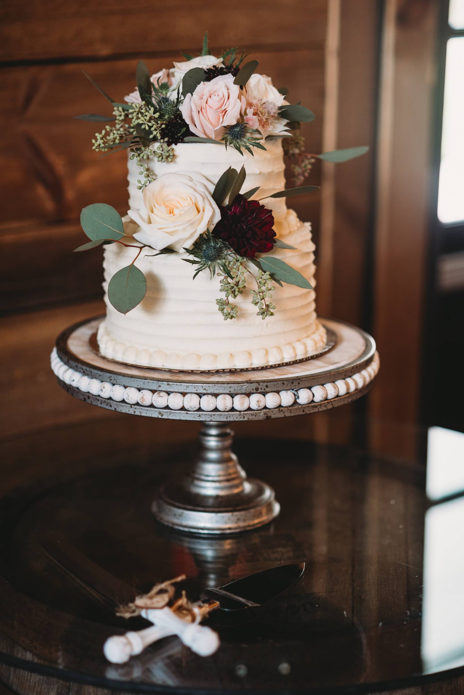 whimsical white wedding cake flowers