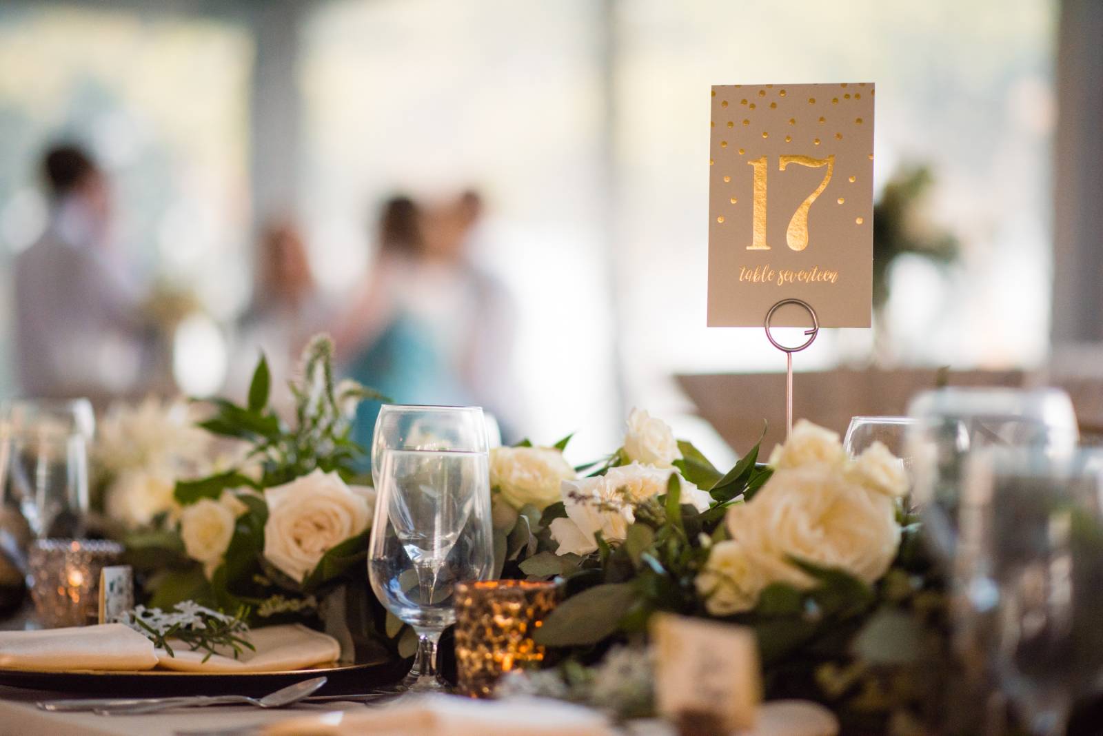 white gold table numbers