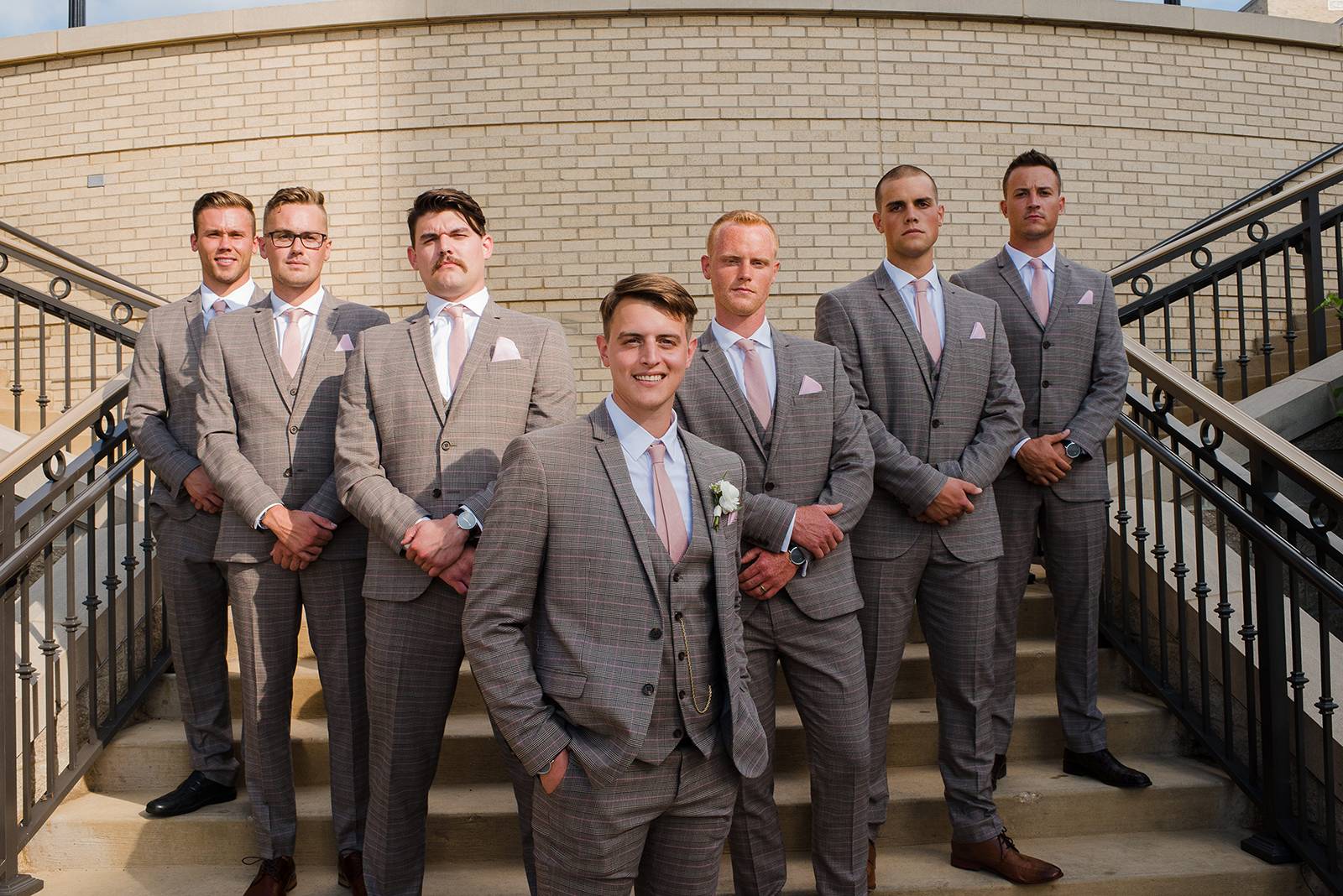 plaid tweed gray suits tux groomsmen