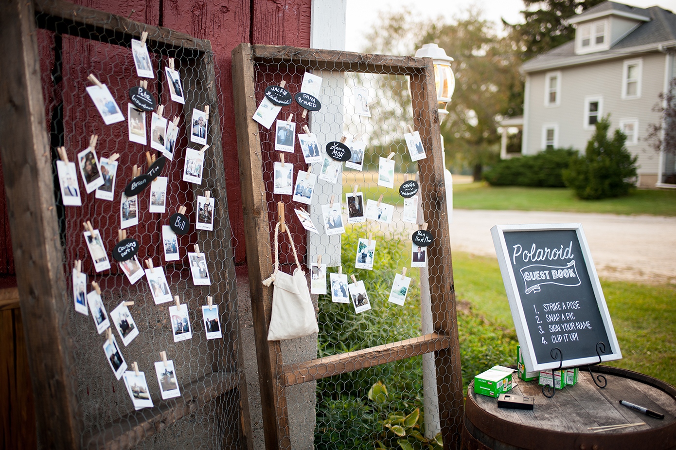 polaroid guest book