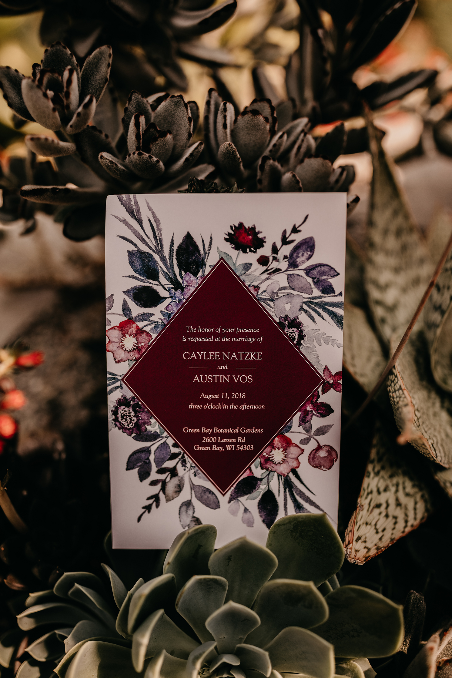 marsala burgundy maroon invitations