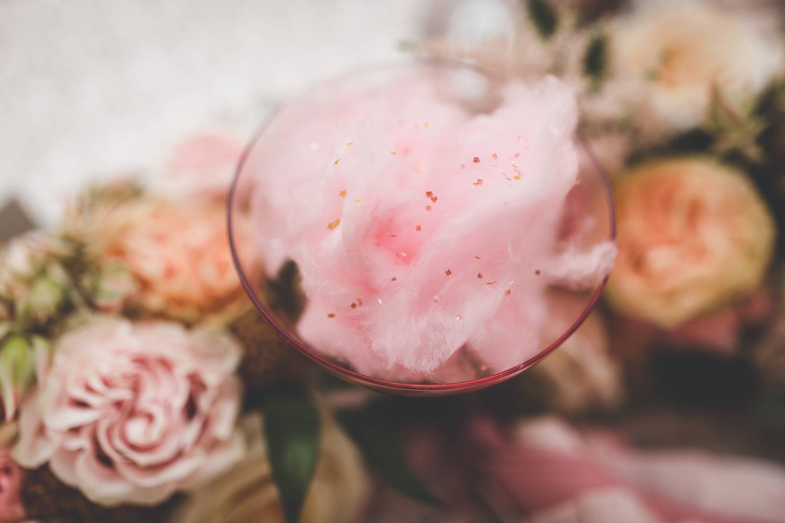 wedding cotton candy cocktail