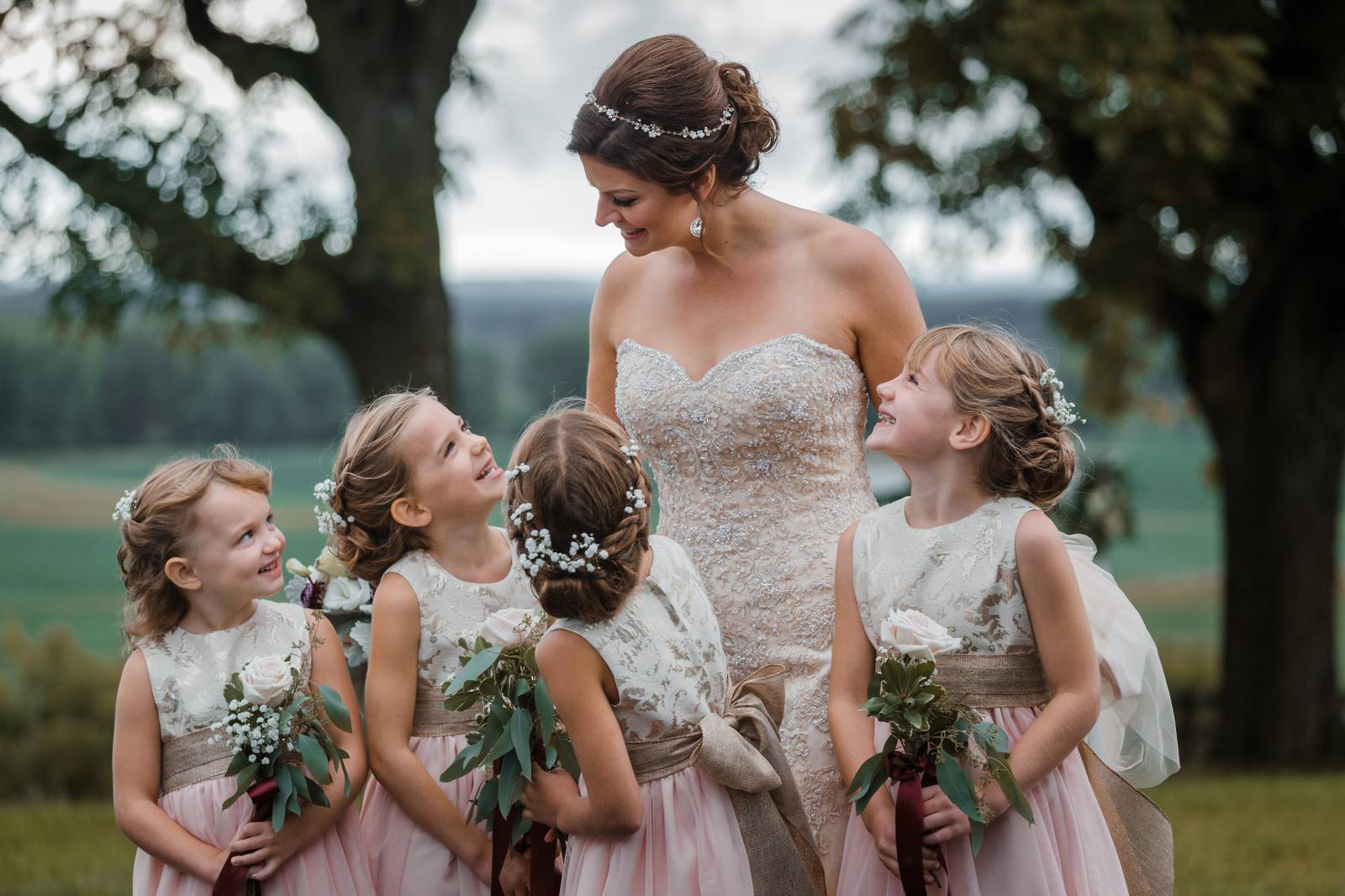 flower girls floral crowns