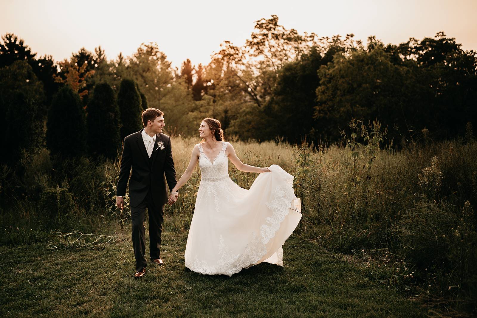 lace wedding gown